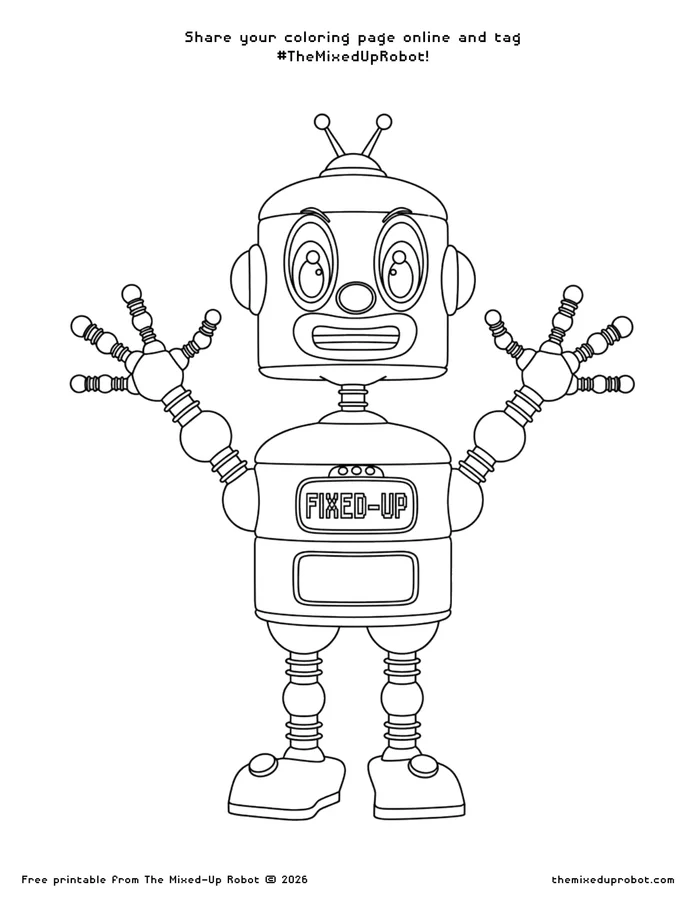 Fixed-Up coloring page
