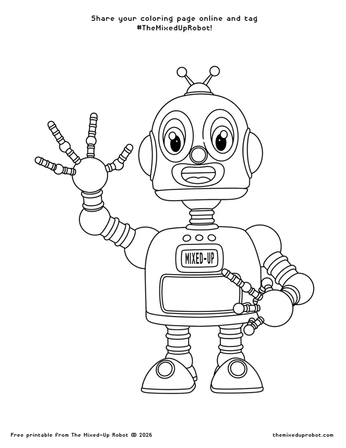 Mixed-Up coloring page